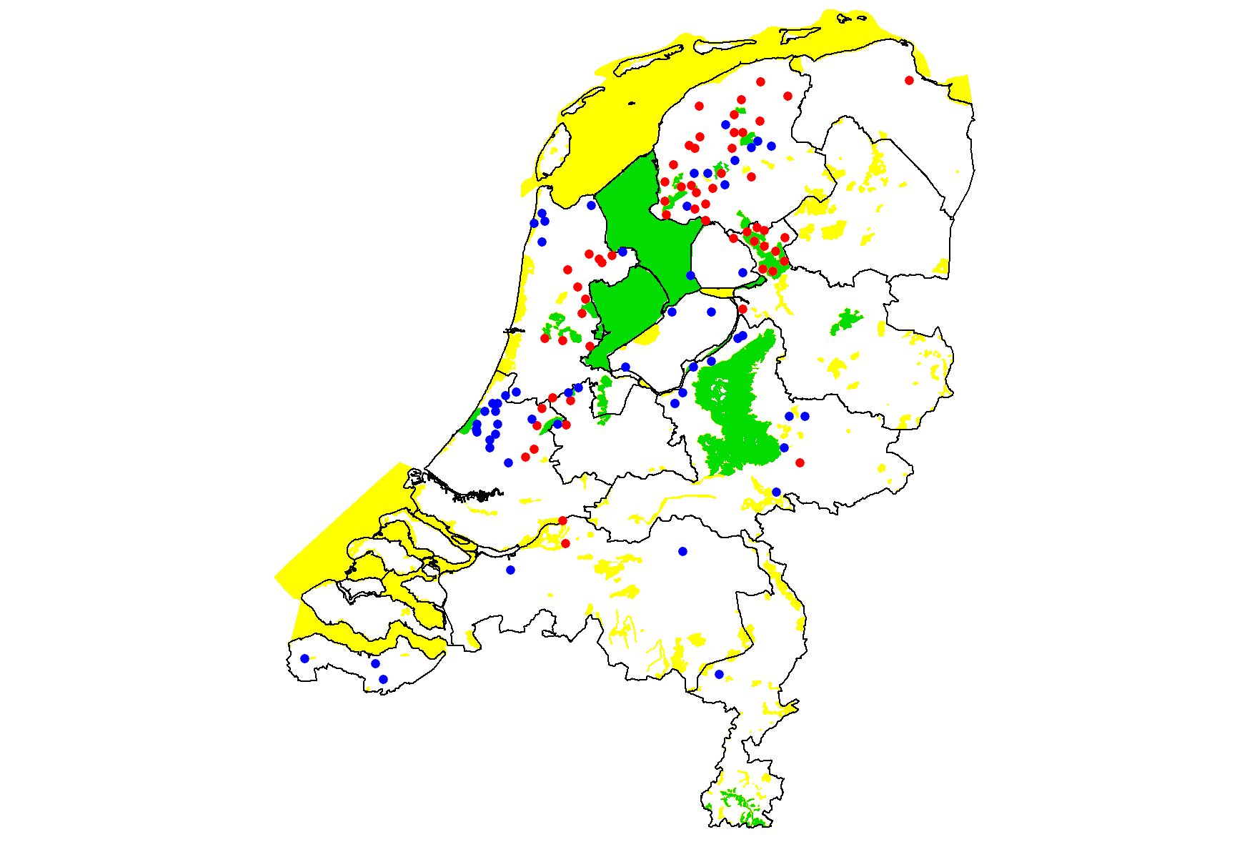 natura2000 vs verblijven2008